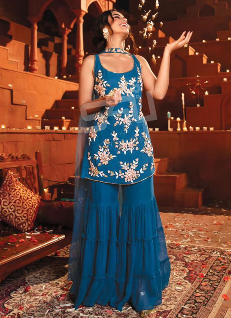 Teal Blue Colour Inayat 3 Heavy Stylish Fancy Designer Wedding Wear Latest Salwar Suit Collection 303